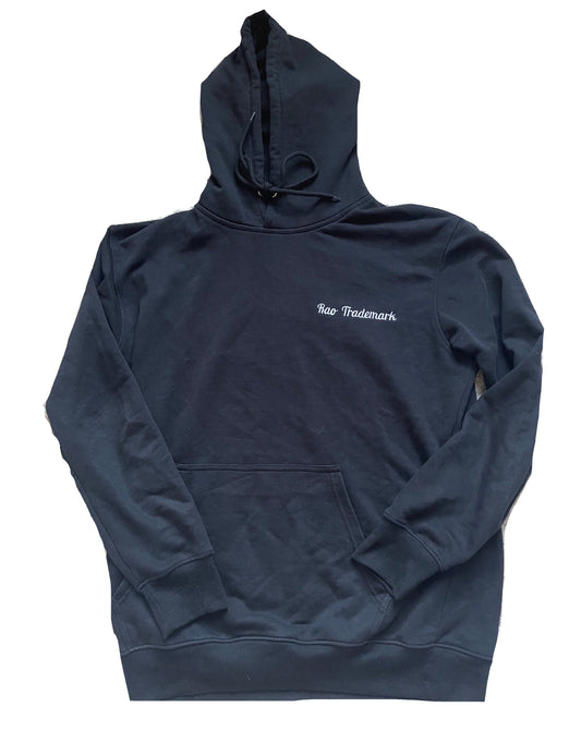 Rao Trademark Cursive Embroidery Hoodie